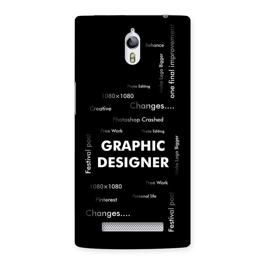 Graphic Designer Struggles Back Case for Oppo Find 7