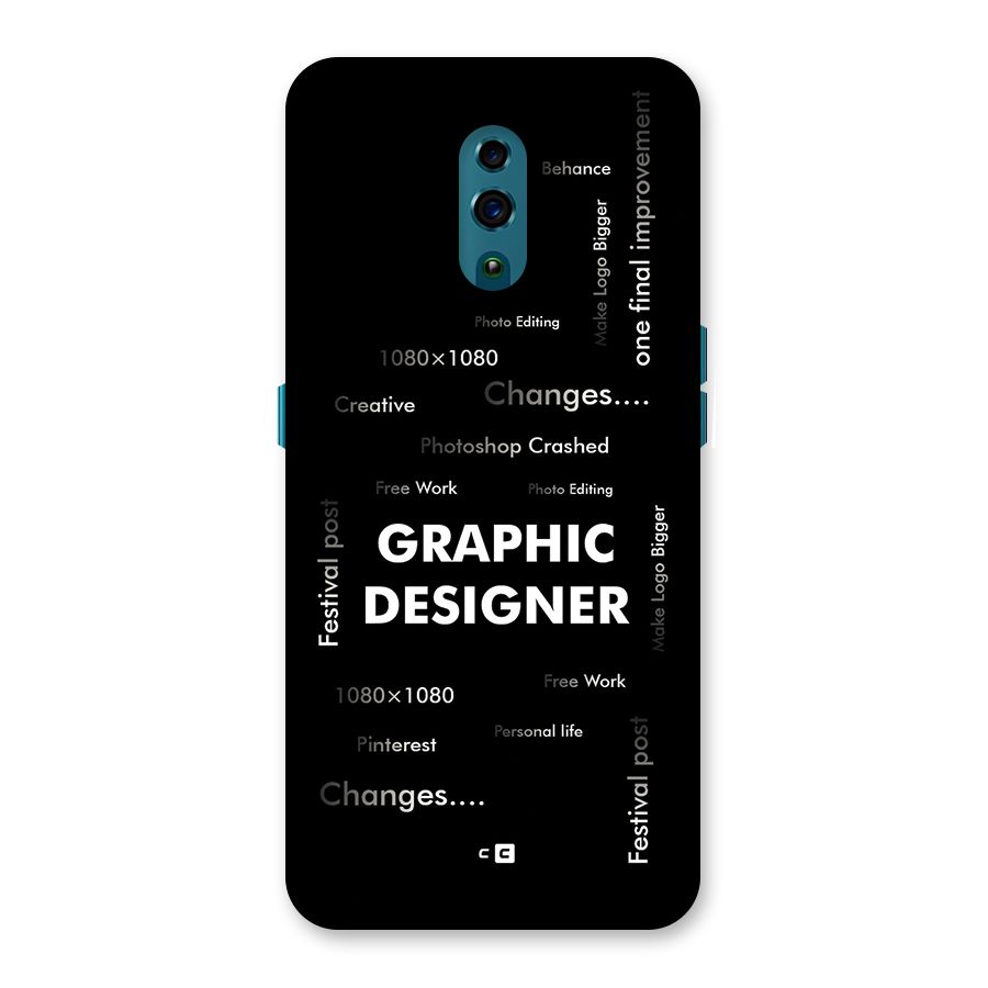 Graphic Designer Struggles Back Case for Oppo Reno