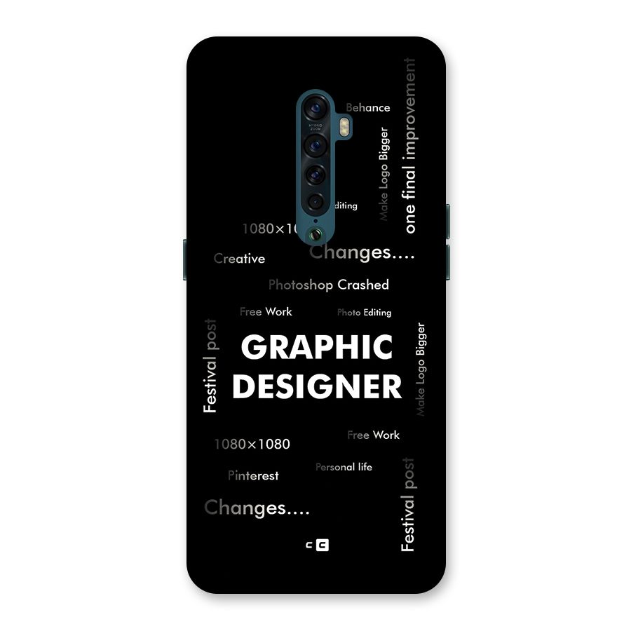Graphic Designer Struggles Back Case for Oppo Reno2