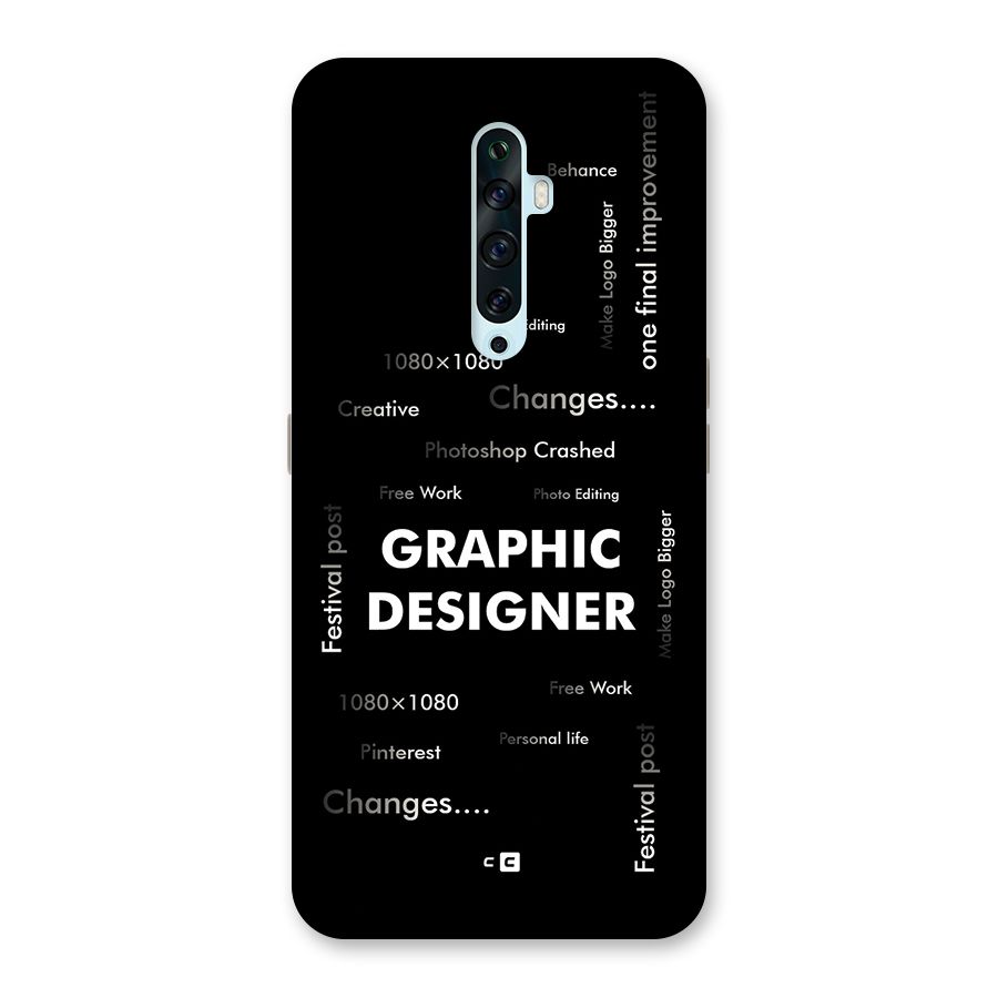 Graphic Designer Struggles Back Case for Oppo Reno2 Z