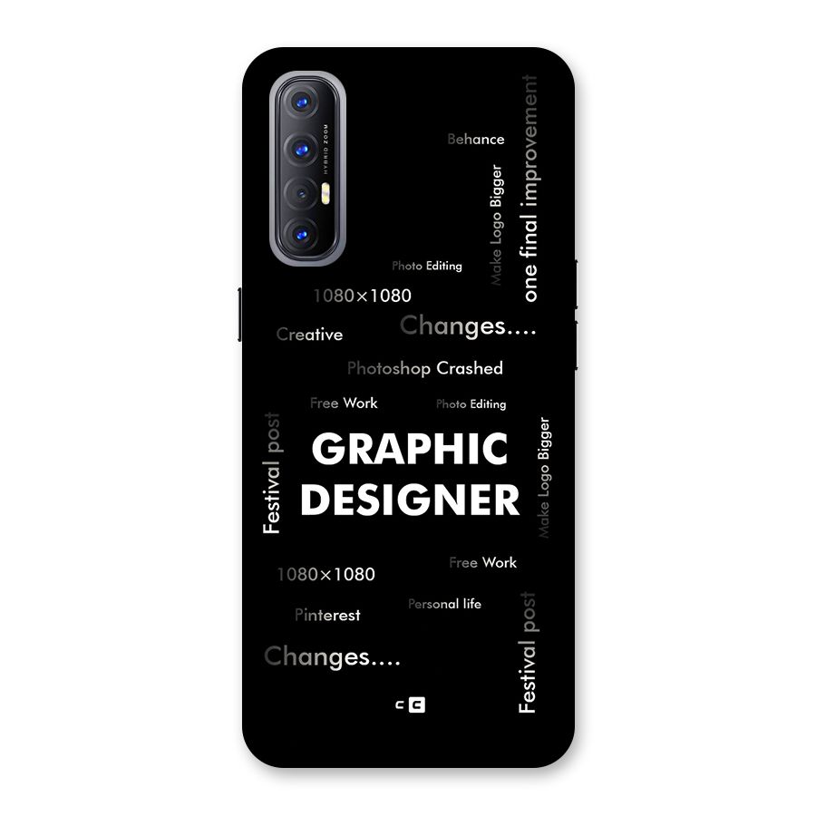 Graphic Designer Struggles Back Case for Oppo Reno3 Pro
