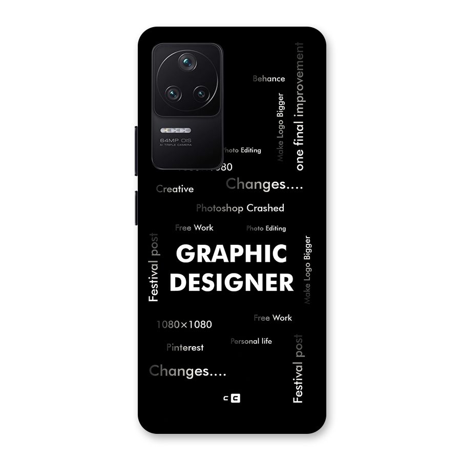 Graphic Designer Struggles Back Case for Poco F4 5G