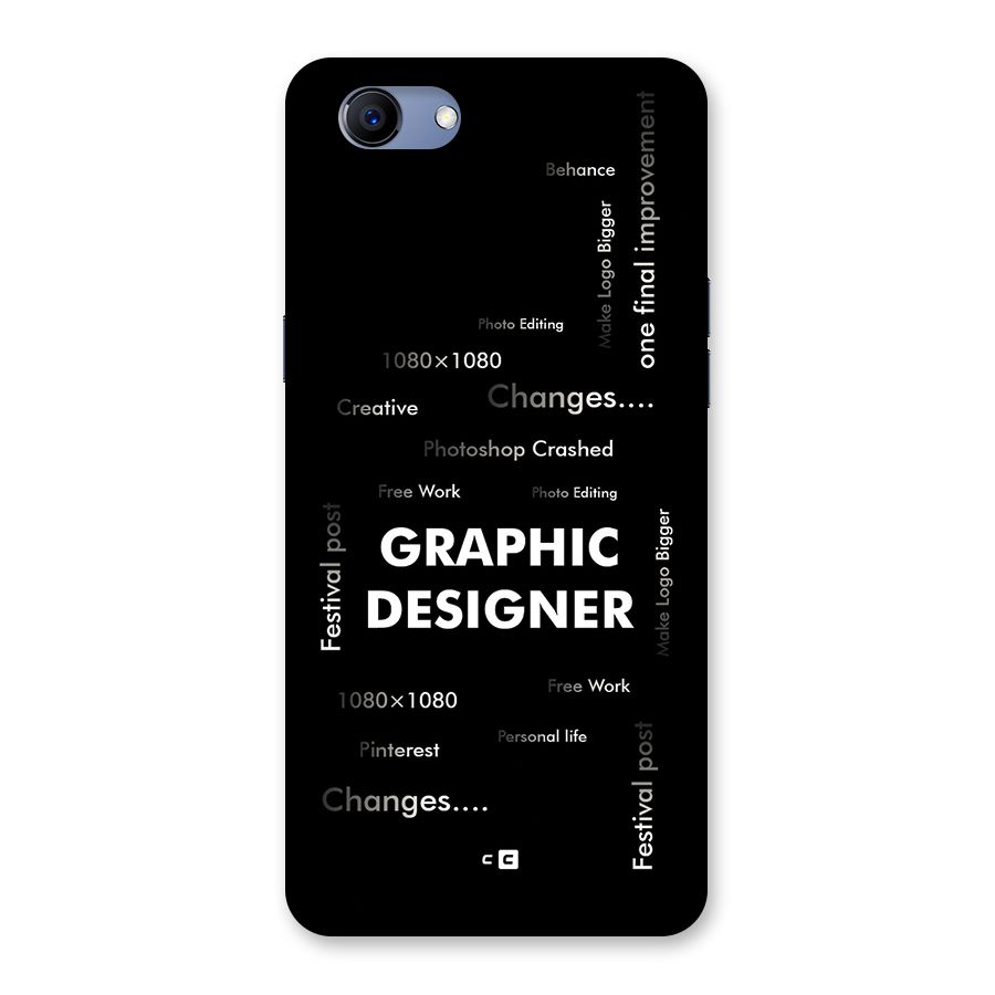 Graphic Designer Struggles Back Case for Realme 1