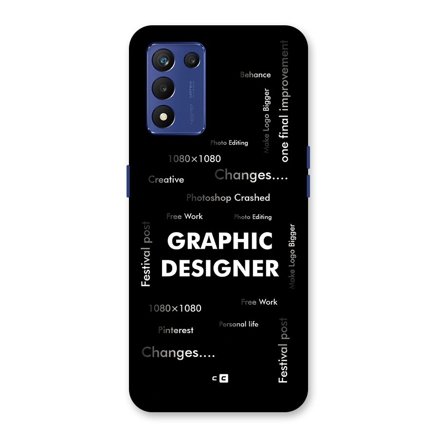 Graphic Designer Struggles Back Case for Realme 9 5G Speed