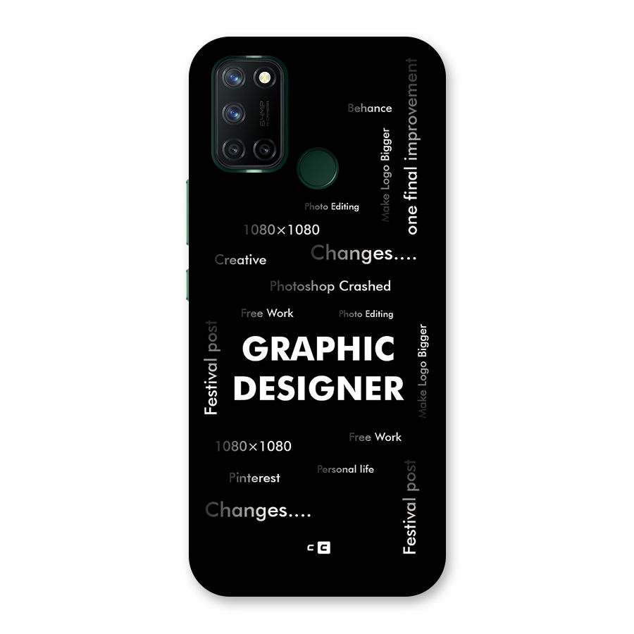 Graphic Designer Struggles Back Case for Realme C17