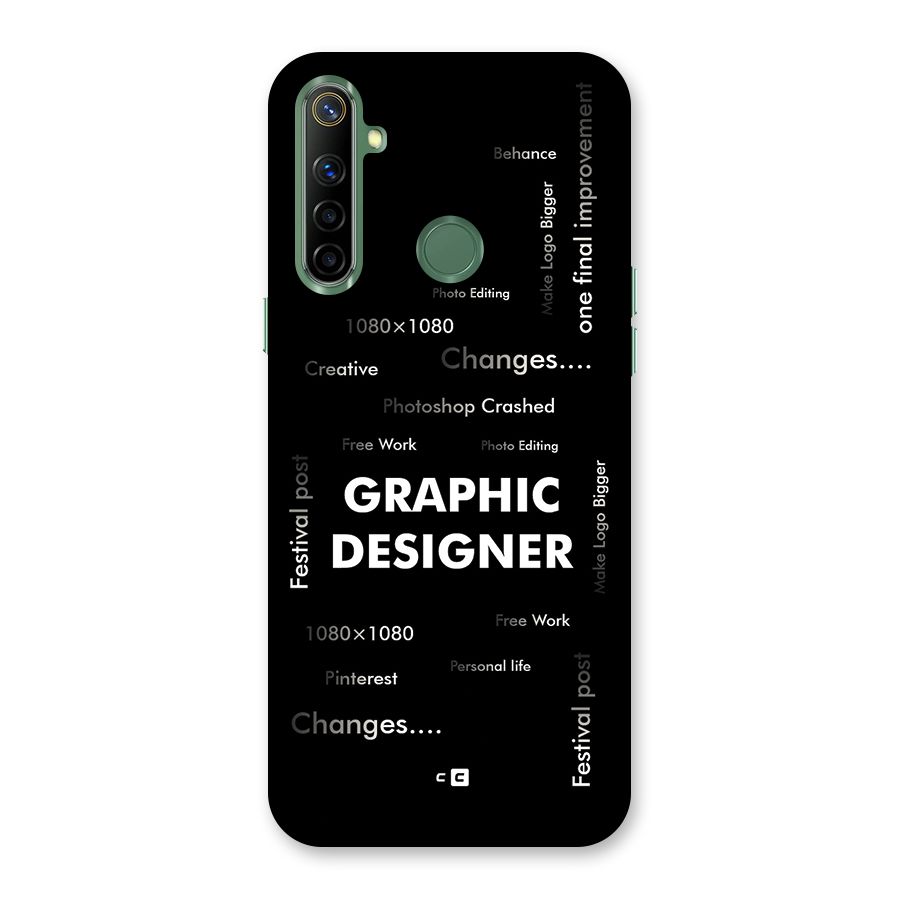 Graphic Designer Struggles Back Case for Realme Narzo 10