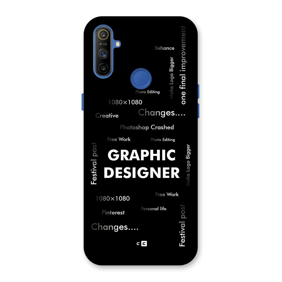 Graphic Designer Struggles Back Case for Realme Narzo 10A