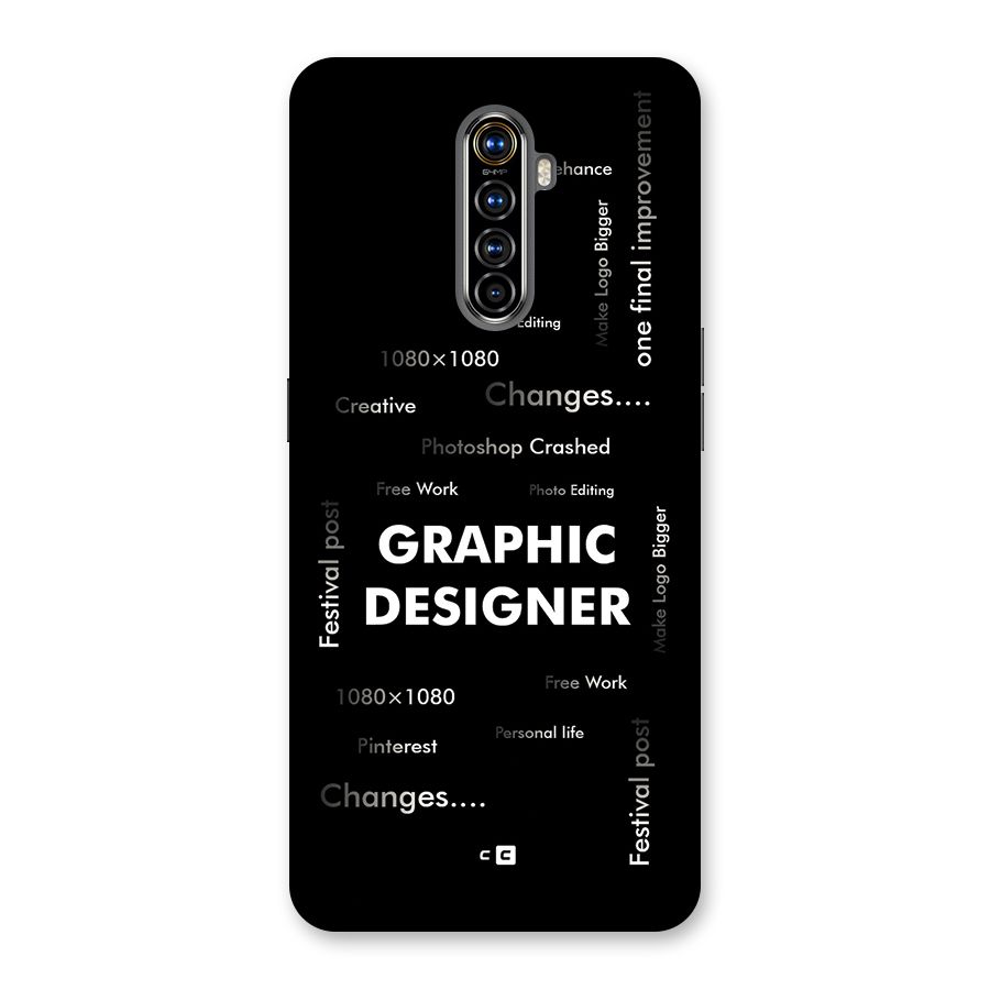 Graphic Designer Struggles Back Case for Realme X2 Pro