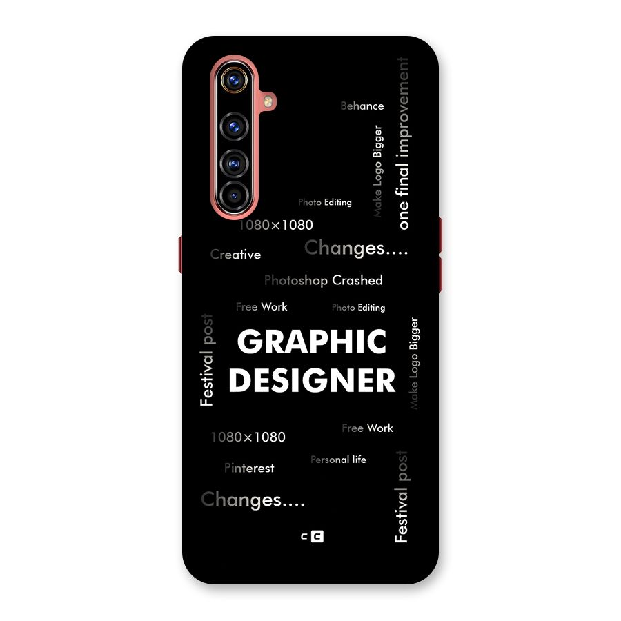 Graphic Designer Struggles Back Case for Realme X50 Pro