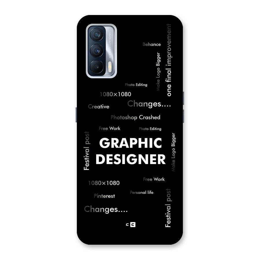 Graphic Designer Struggles Back Case for Realme X7