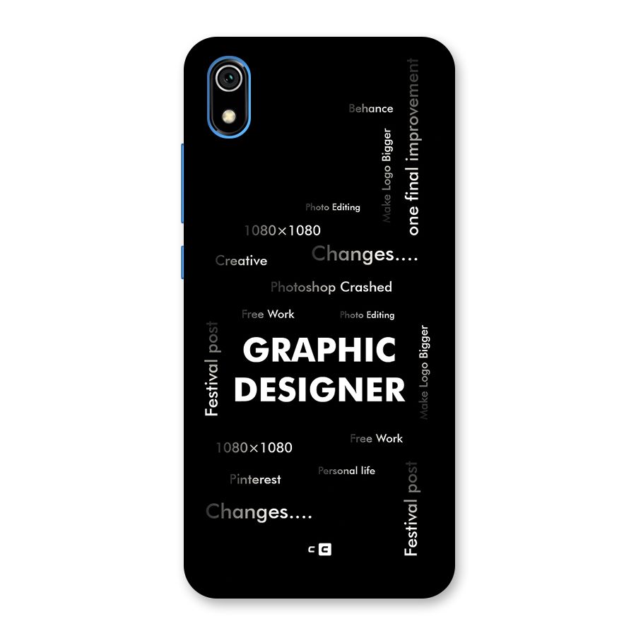 Graphic Designer Struggles Back Case for Redmi 7A