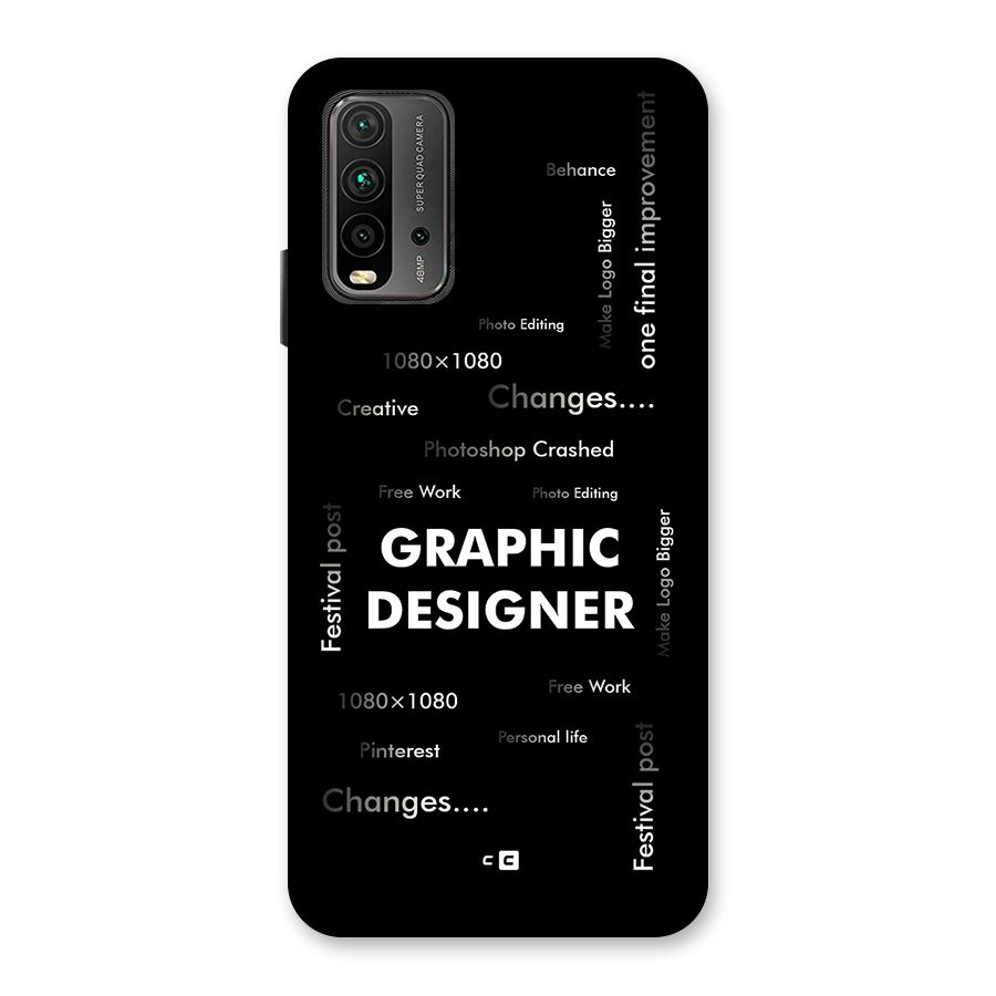 Graphic Designer Struggles Back Case for Redmi 9 Power
