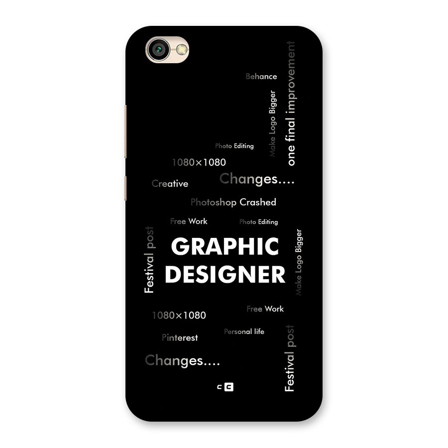 Graphic Designer Struggles Back Case for Redmi Y1 Lite