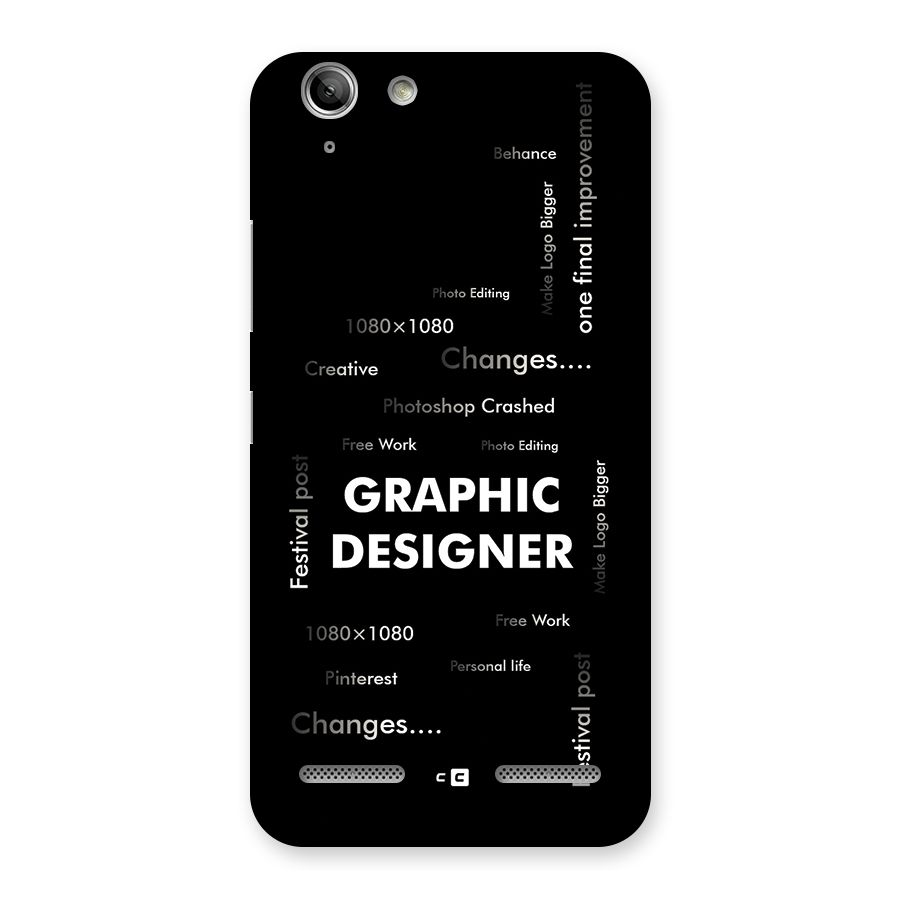 Graphic Designer Struggles Back Case for Vibe K5