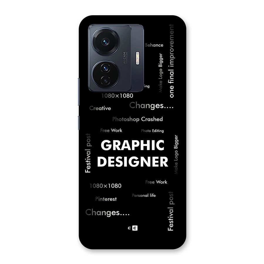 Graphic Designer Struggles Back Case for Vivo T1 Pro