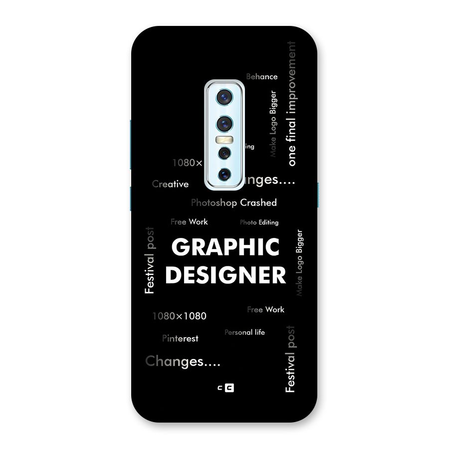 Graphic Designer Struggles Back Case for Vivo V17 Pro