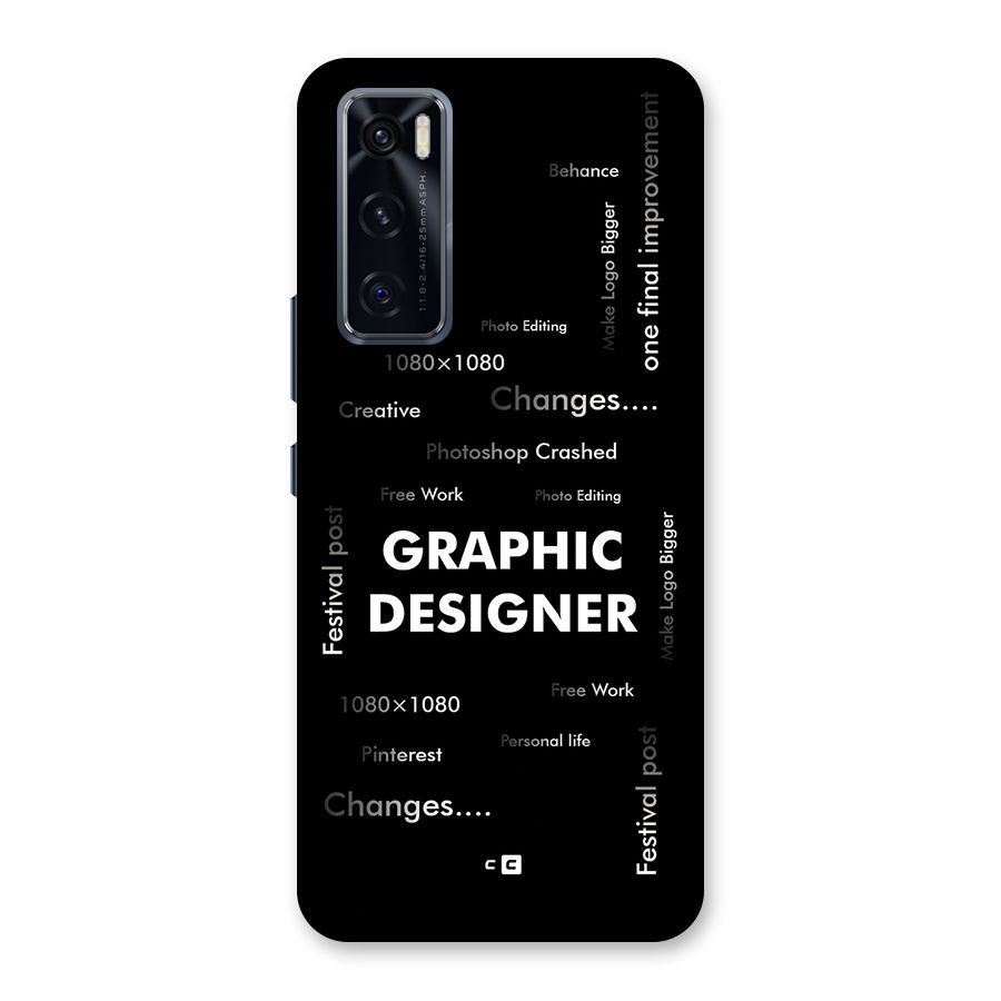 Graphic Designer Struggles Back Case for Vivo V20 SE