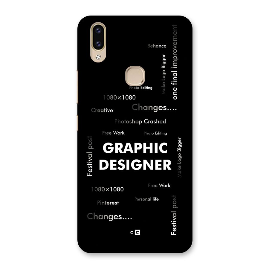 Graphic Designer Struggles Back Case for Vivo V9 Youth