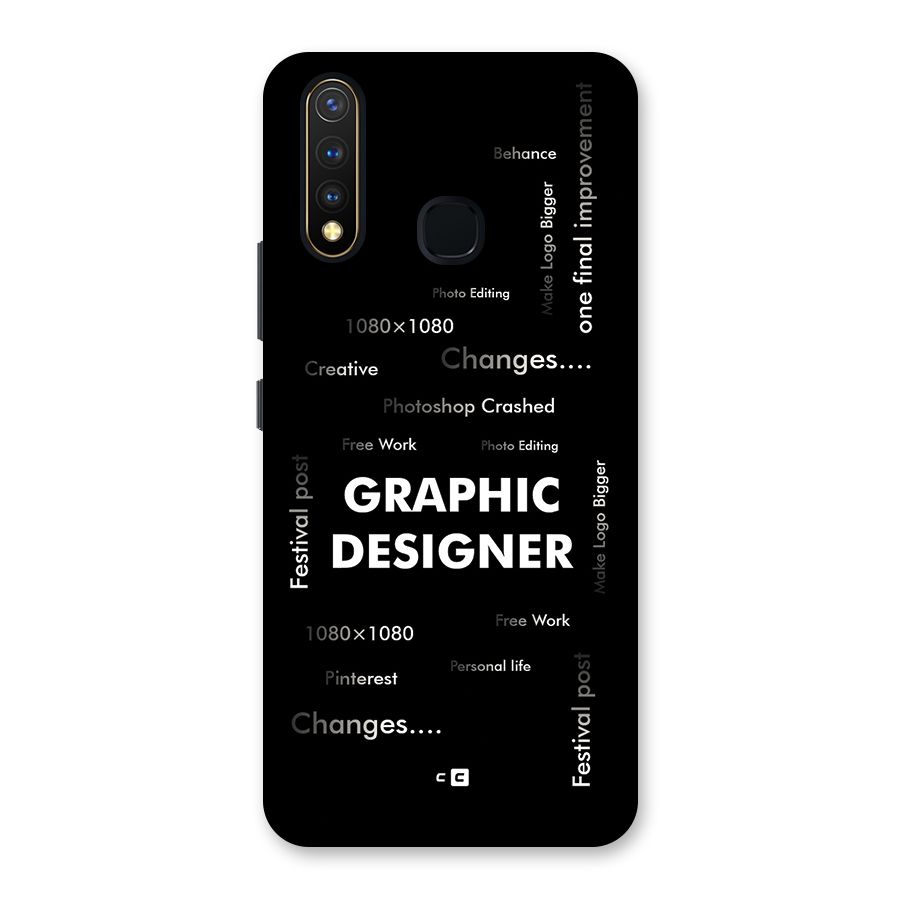 Graphic Designer Struggles Back Case for Vivo Y19