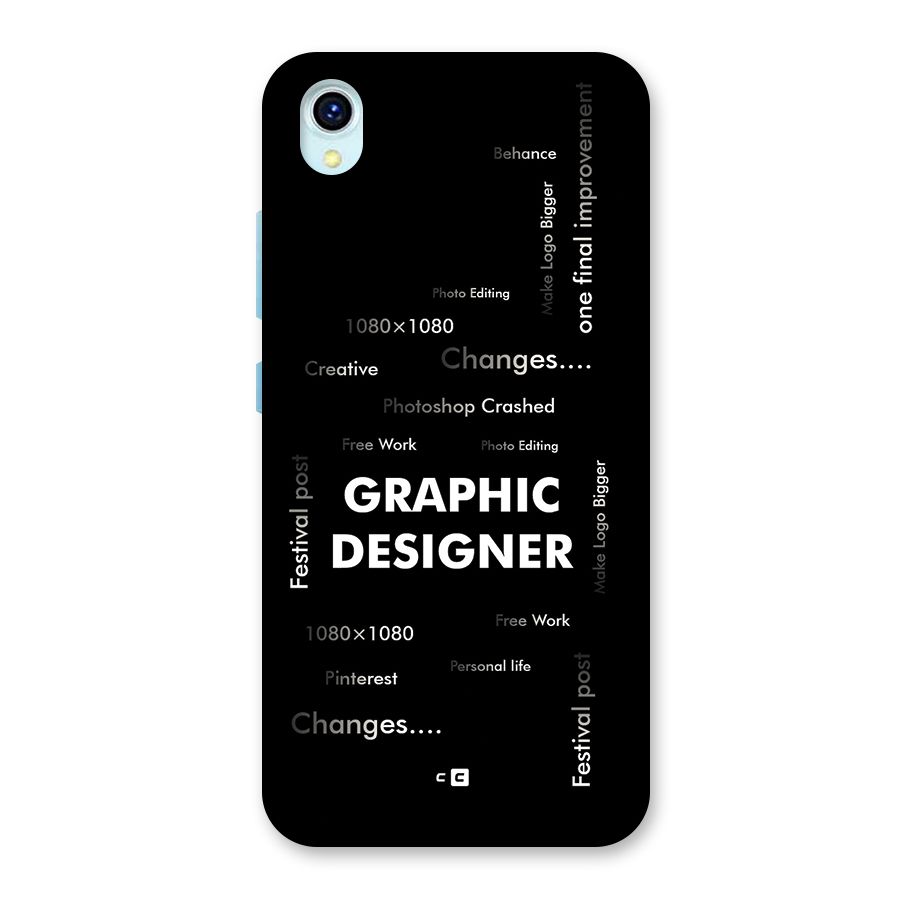 Graphic Designer Struggles Back Case for Vivo Y1s