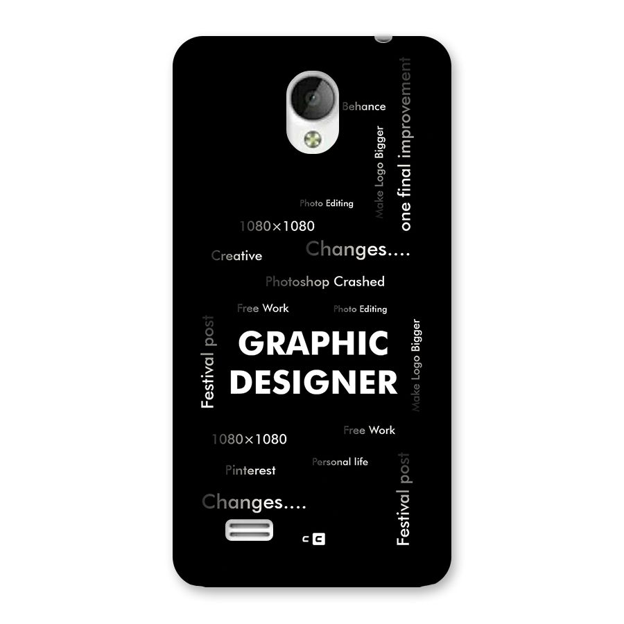 Graphic Designer Struggles Back Case for Vivo Y21