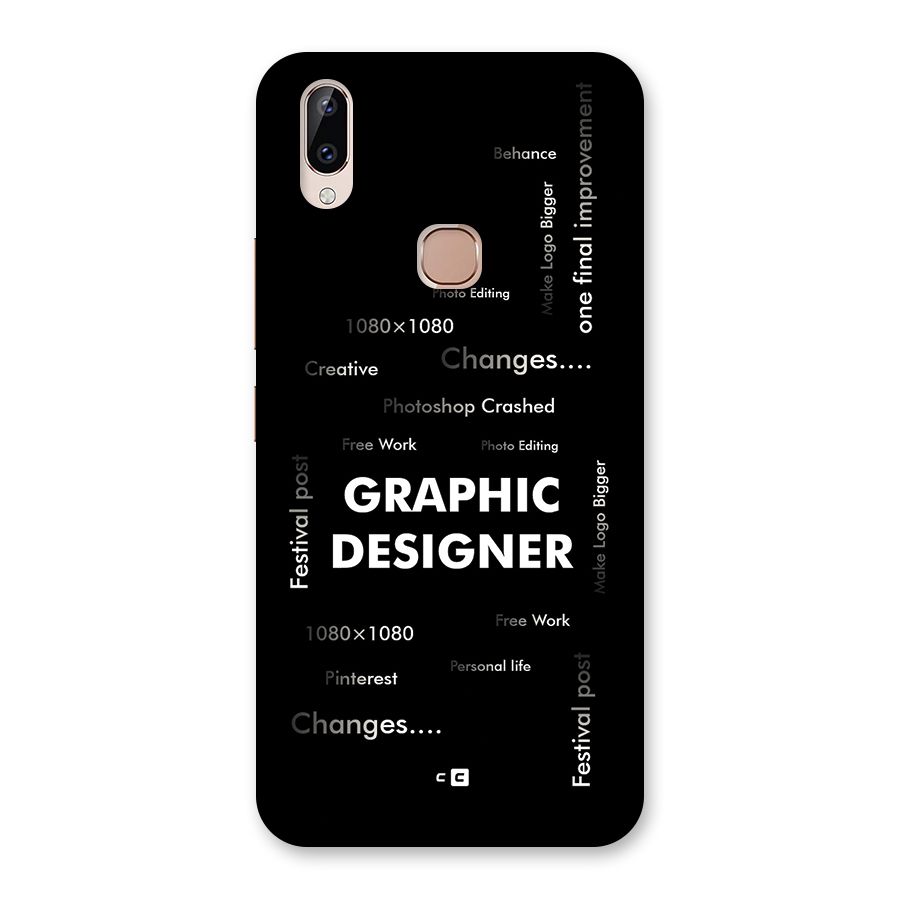 Graphic Designer Struggles Back Case for Vivo Y83 Pro