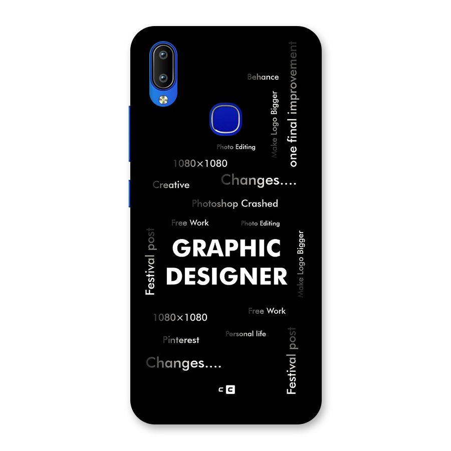 Graphic Designer Struggles Back Case for Vivo Y91