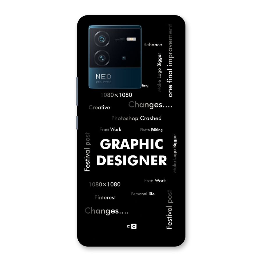 Graphic Designer Struggles Back Case for Vivo iQOO Neo 6 5G