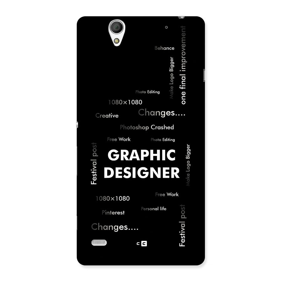 Graphic Designer Struggles Back Case for Xperia C4