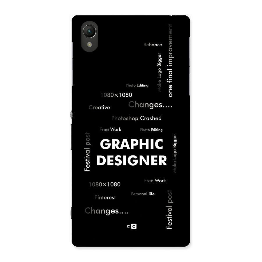 Graphic Designer Struggles Back Case for Xperia Z1