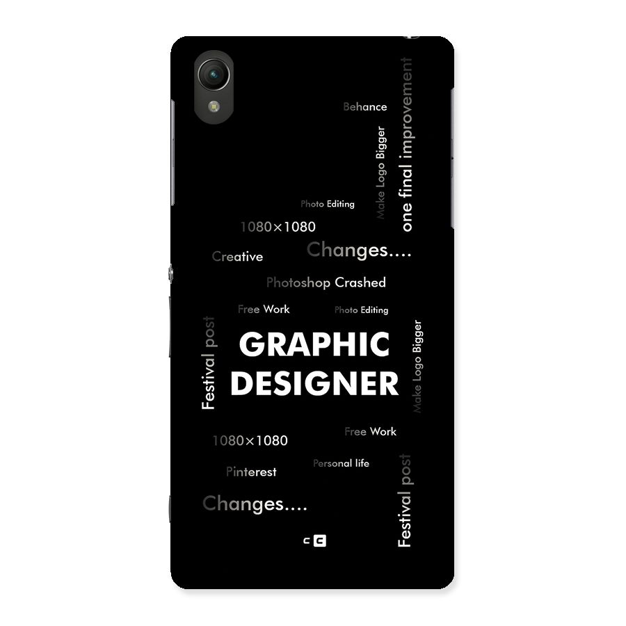 Graphic Designer Struggles Back Case for Xperia Z2