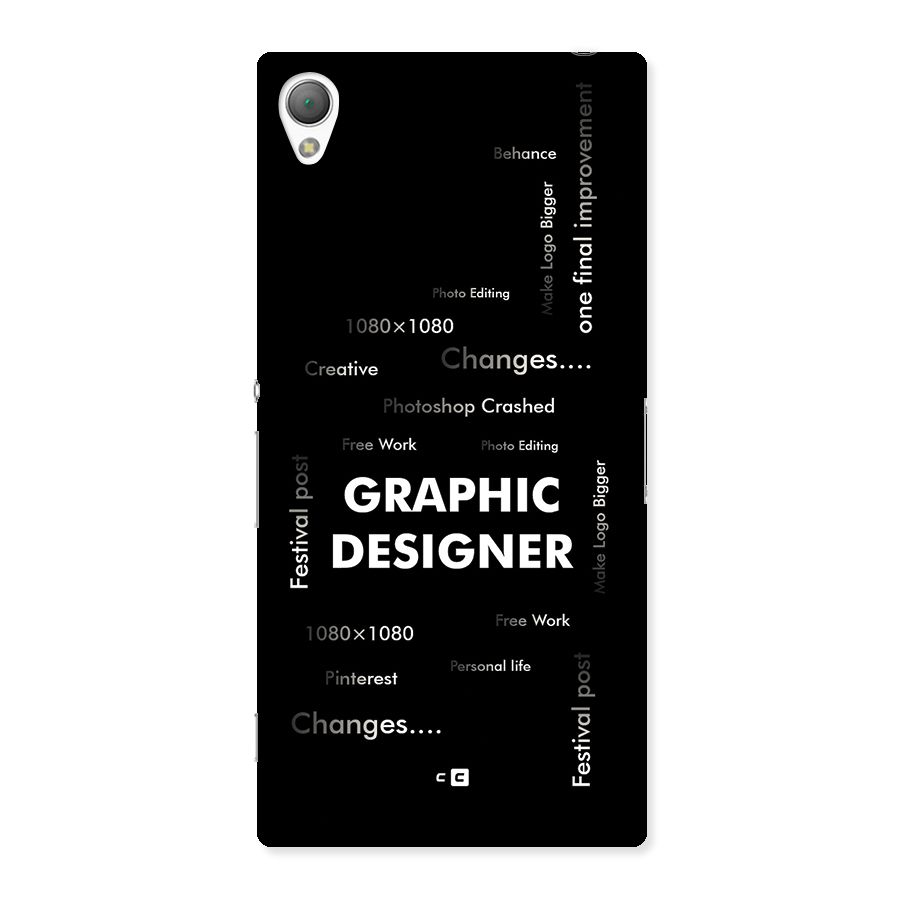 Graphic Designer Struggles Back Case for Xperia Z3