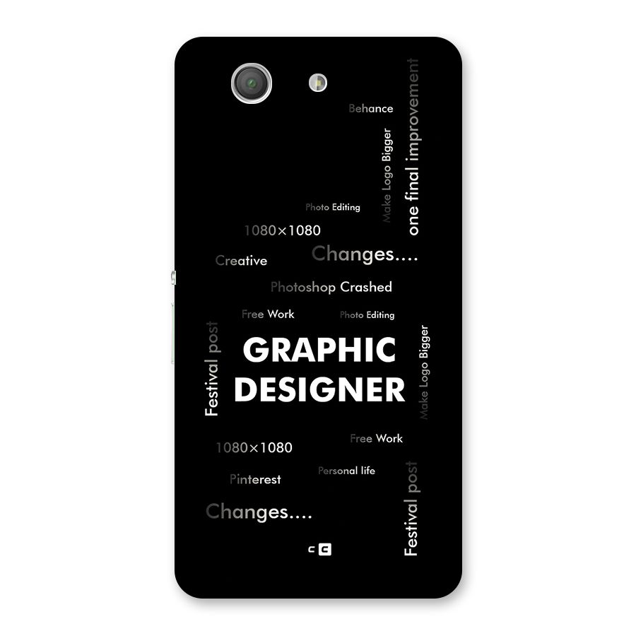 Graphic Designer Struggles Back Case for Xperia Z3 Compact