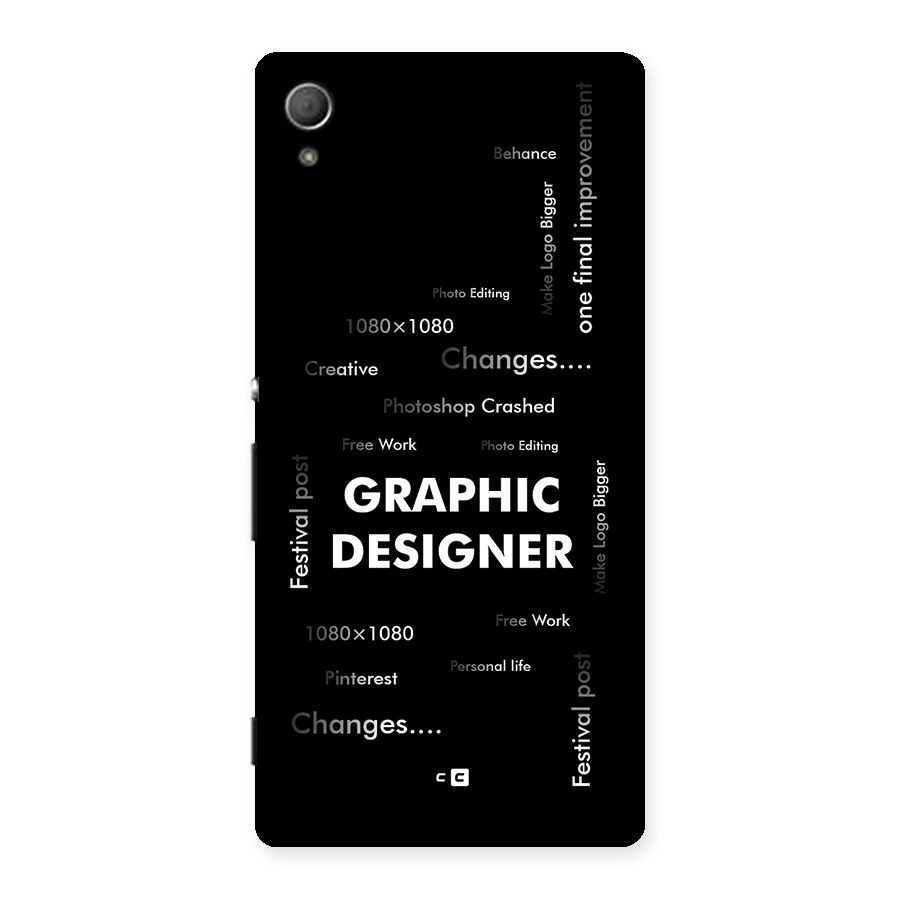 Graphic Designer Struggles Back Case for Xperia Z3 Plus