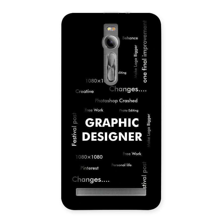 Graphic Designer Struggles Back Case for Zenfone 2