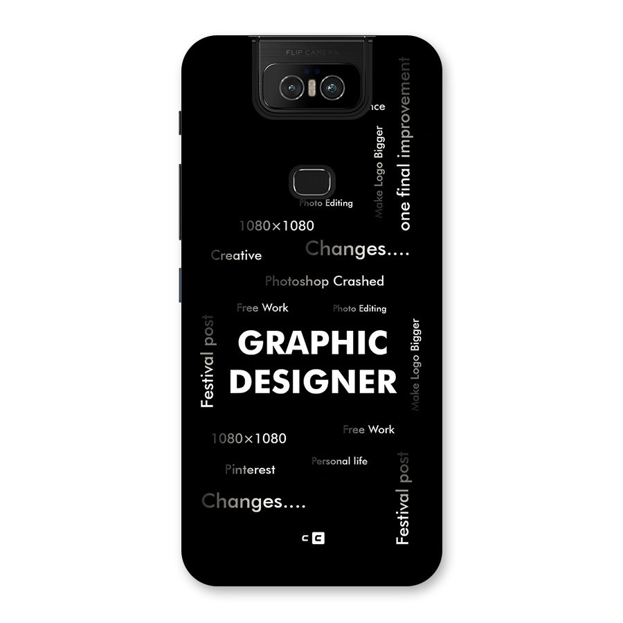 Graphic Designer Struggles Back Case for Zenfone 6z
