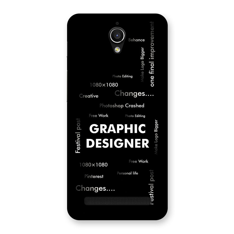 Graphic Designer Struggles Back Case for Zenfone Go