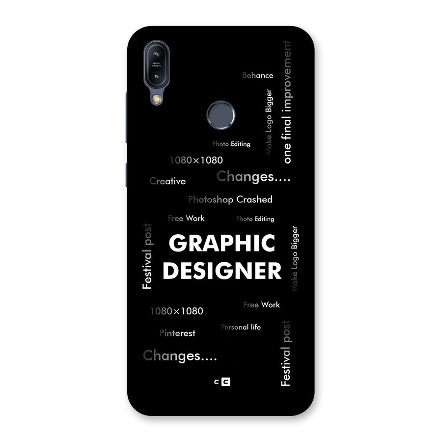 Graphic Designer Struggles Back Case for Zenfone Max M2
