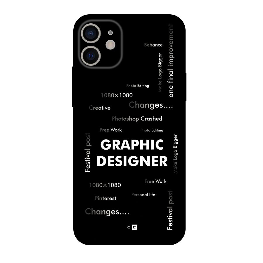 Graphic Designer Struggles Back Case for iPhone 11