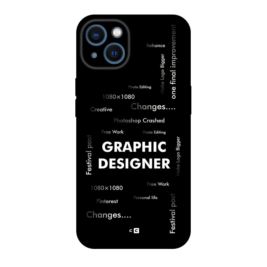 Graphic Designer Struggles Back Case for iPhone 13