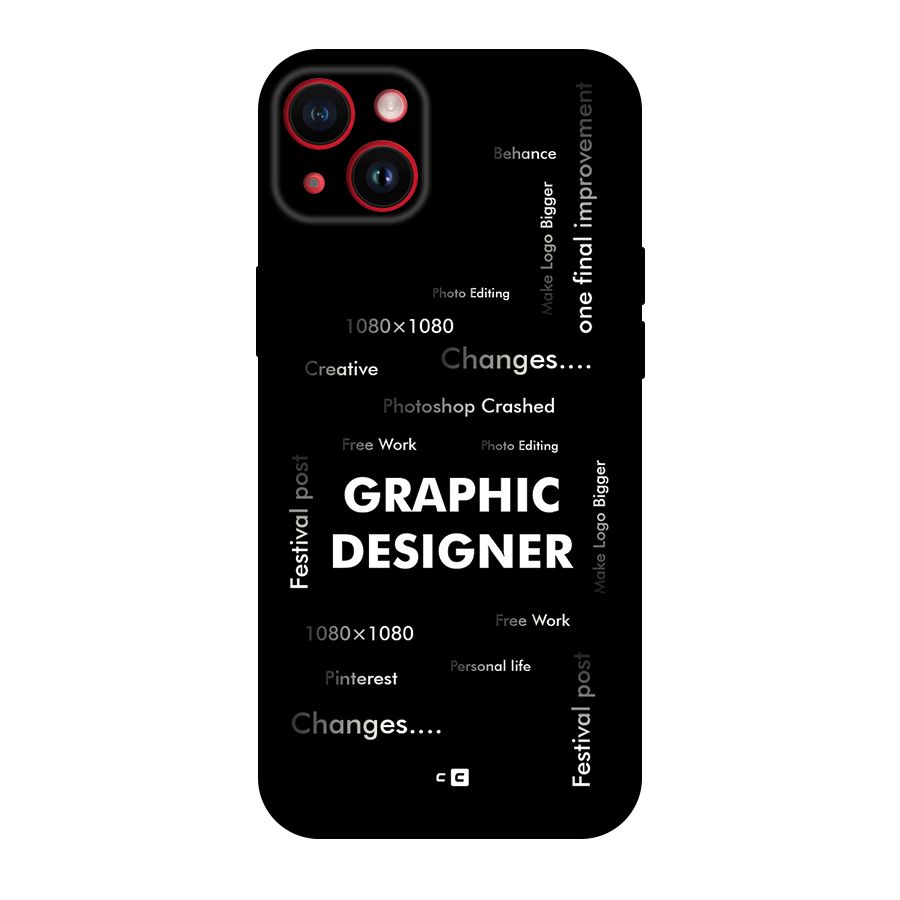 Graphic Designer Struggles Back Case for iPhone 14 Plus