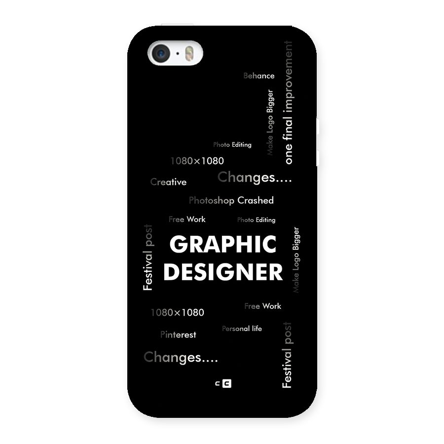 Graphic Designer Struggles Back Case for iPhone SE 2016