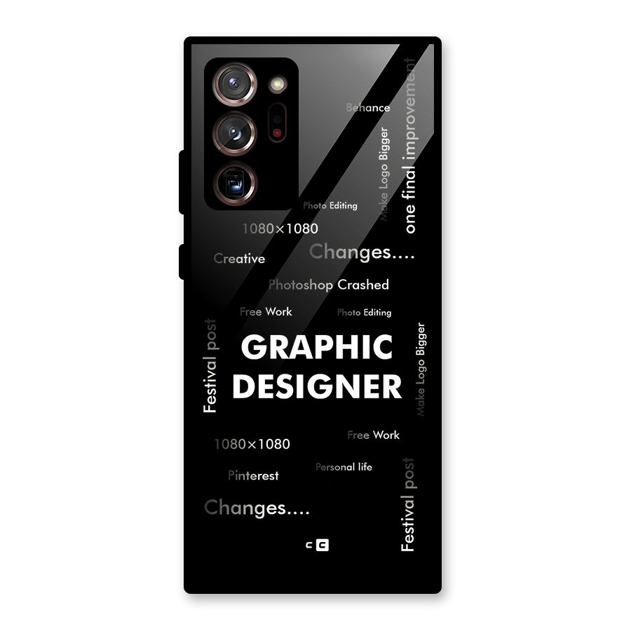 Graphic Designer Struggles Glass Back Case for Galaxy Note 20 Ultra