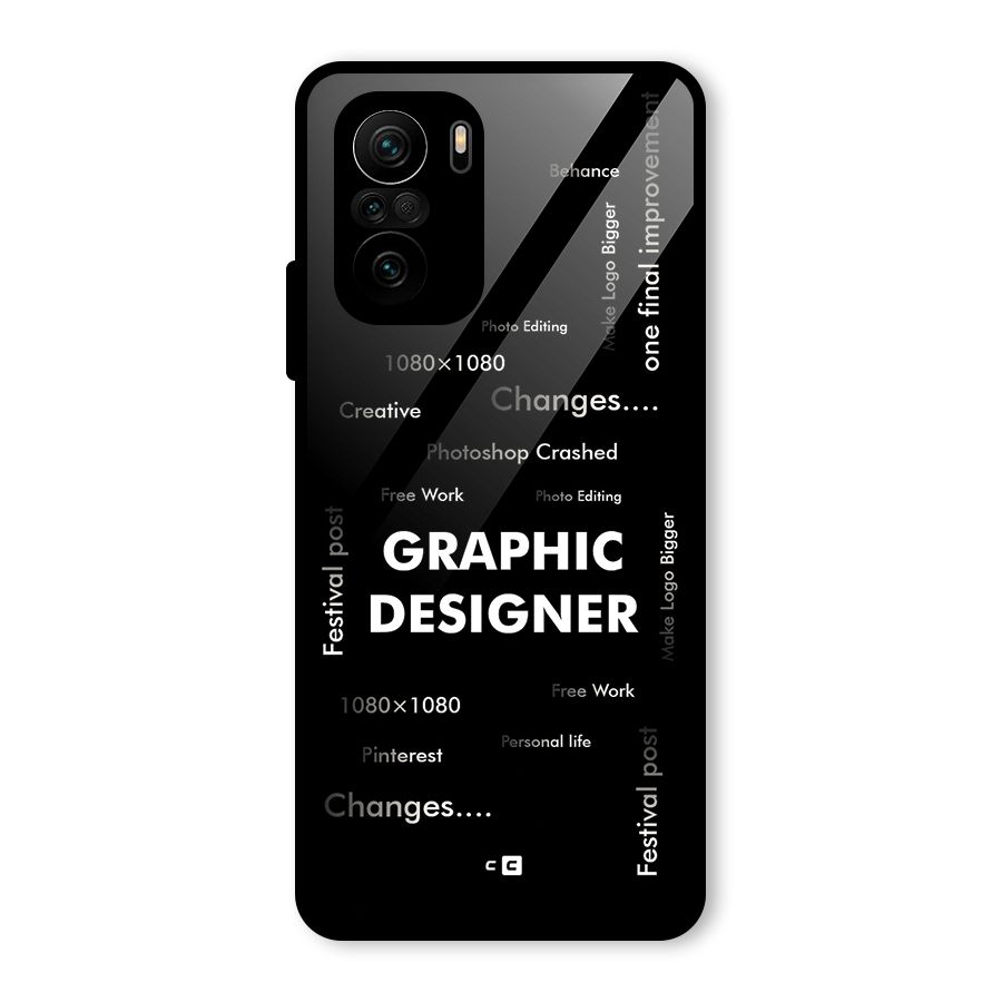 Graphic Designer Struggles Glass Back Case for Mi 11x