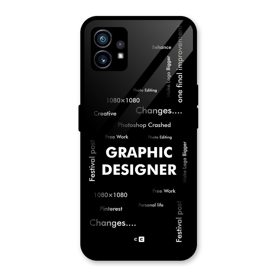 Graphic Designer Struggles Glass Back Case for Nothing Phone 1