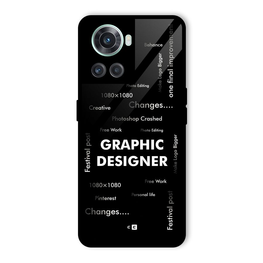 Graphic Designer Struggles Glass Back Case for OnePlus 10R
