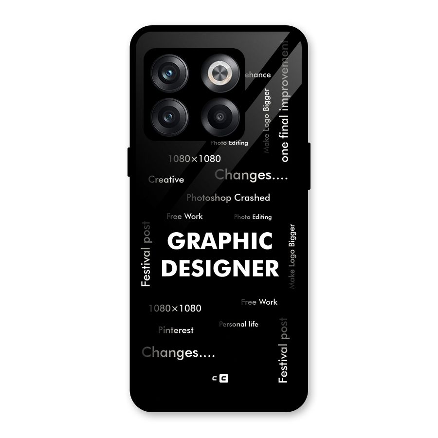Graphic Designer Struggles Glass Back Case for OnePlus 10T