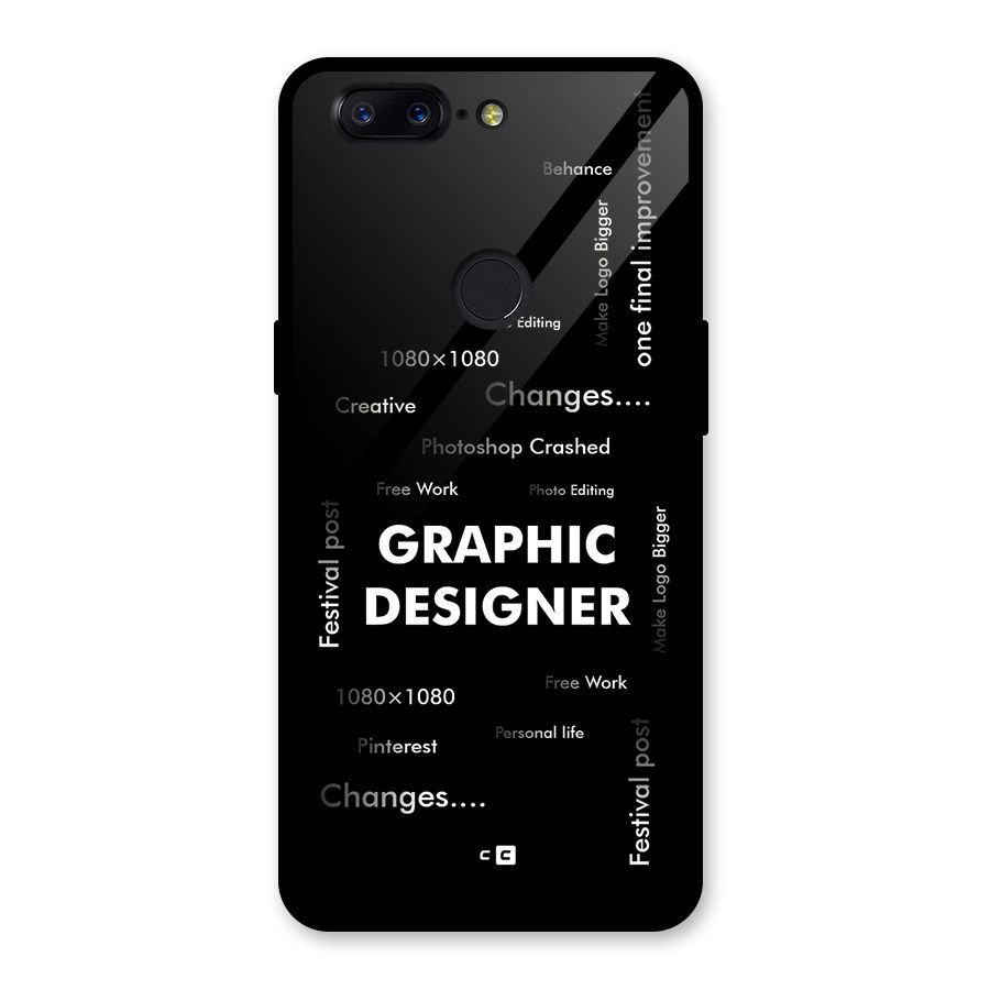 Graphic Designer Struggles Glass Back Case for OnePlus 5T