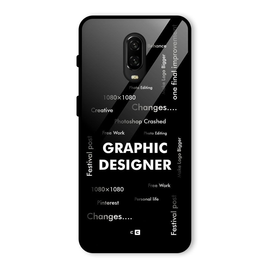 Graphic Designer Struggles Glass Back Case for OnePlus 6T