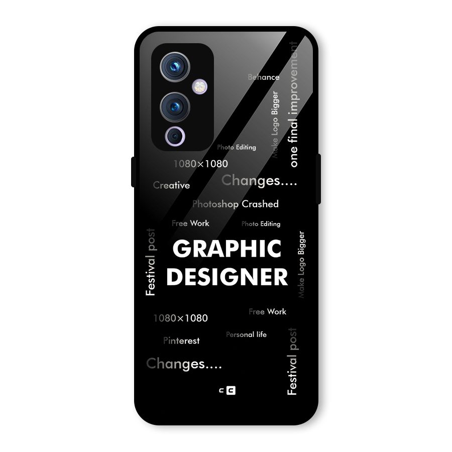 Graphic Designer Struggles Glass Back Case for OnePlus 9